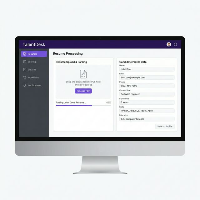 Automated Resume Processing illustration